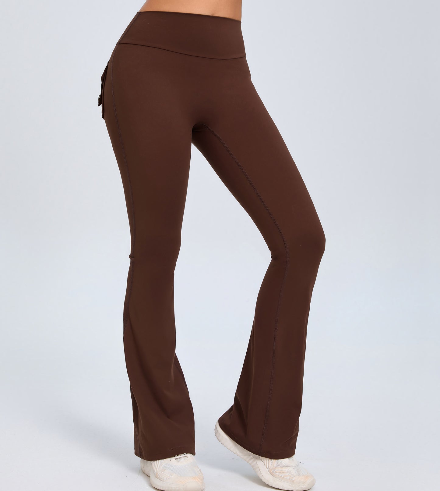 Fashion Yoga Fitness Flared Pants With Pockets