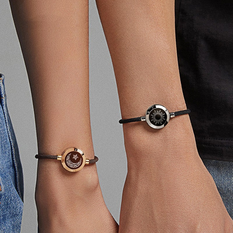 Sun & Moon Smart Sensing Couple Bracelet