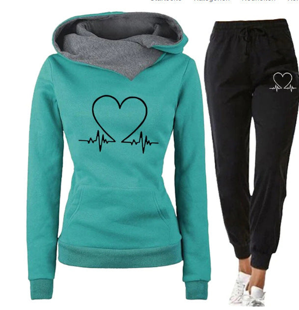 Stylish & Comfortable Love Heart Sports Suit