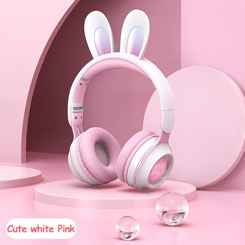 Rabbit Ear Wireless Headphones β Luminous, Extendable & Ultra-Cute! π§