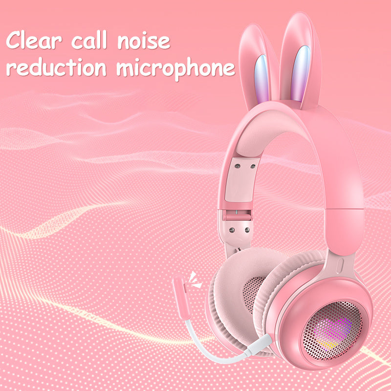 Rabbit Ear Wireless Headphones β Luminous, Extendable & Ultra-Cute! π§