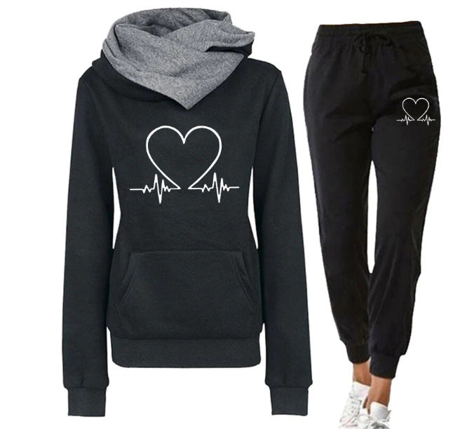 Stylish & Comfortable Love Heart Sports Suit