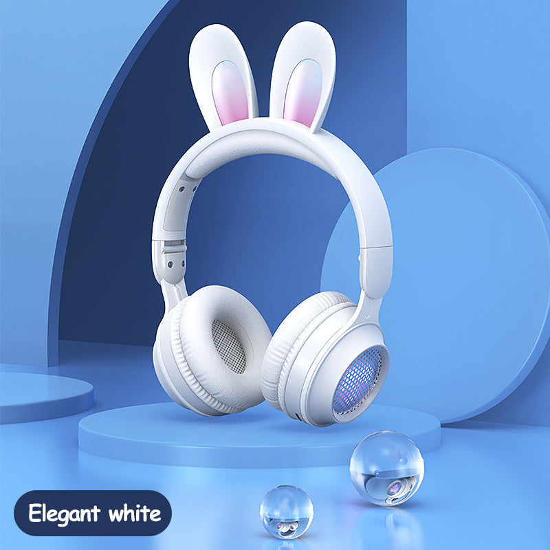 Rabbit Ear Wireless Headphones β Luminous, Extendable & Ultra-Cute! π§