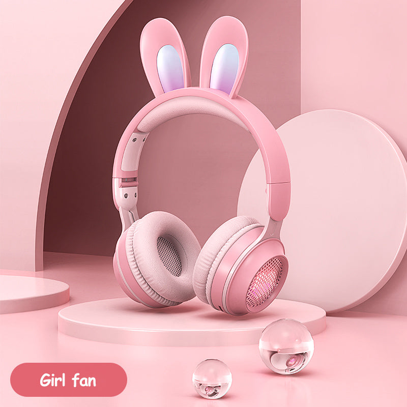 Rabbit Ear Wireless Headphones β Luminous, Extendable & Ultra-Cute! π§