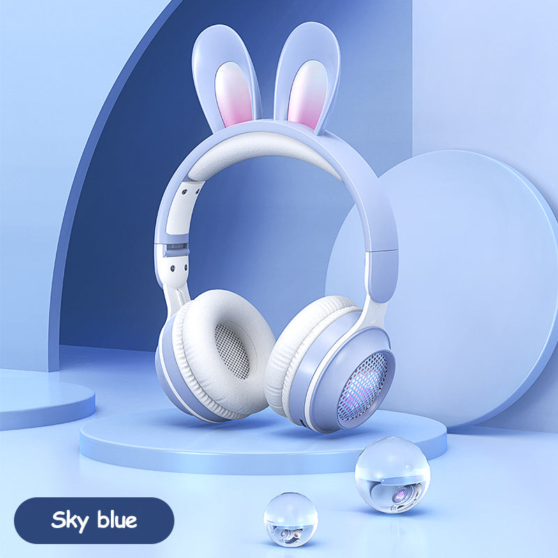 Rabbit Ear Wireless Headphones β Luminous, Extendable & Ultra-Cute! π§